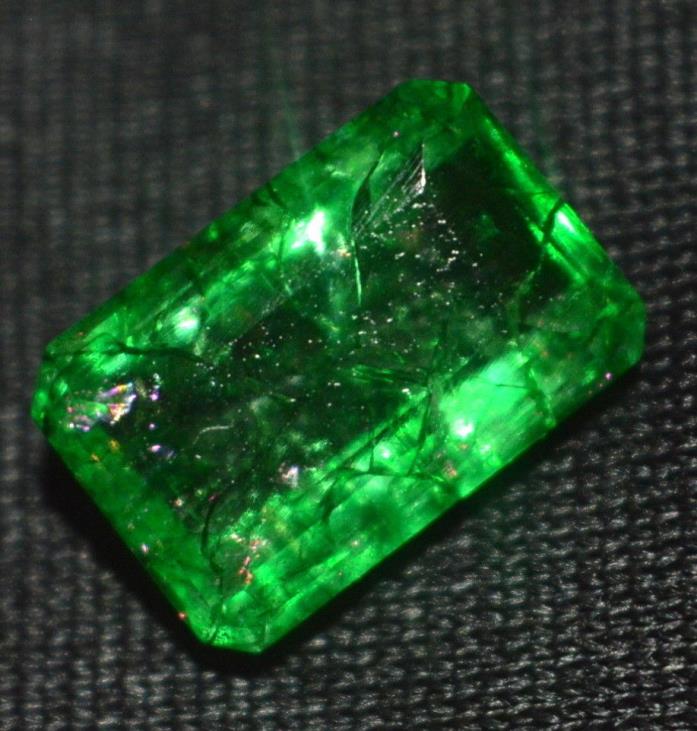 6.80 Ct Natural Emerald Shape Muzo Colombian Emerald  AAA++