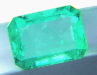 USA / GIA & INS 0.75 Carat Excellent Natural Colombian Emerald Ready to Mount