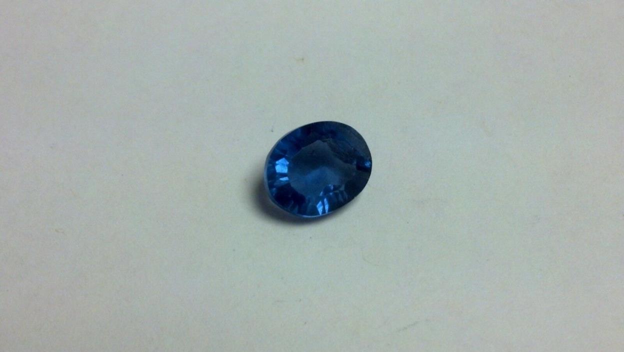 4.6 Ct All Natural Fabulous Fluorite Blue Oval Gemstone