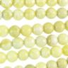 Lemon Jade Gemstone Beads 8mm Round 71935 Yellow White