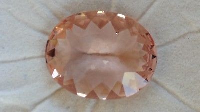 20.7 ct. Natural Earth-Mined Brazil Morganite Custom Oval Cut