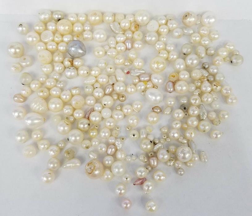 * LOT OF 262 CARATS OF LOOSE CULTURED PEARLS FROM OLD JEWELRY 52.4 GRAMS