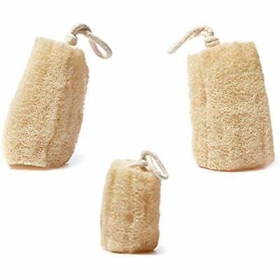 Set Of 3 Egyptian Loofah 100% Natural SPA Beauty Bath Sponge Body Puff Scrubber.