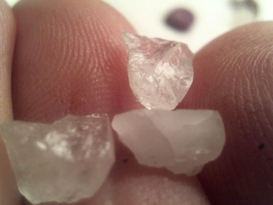 3.20 CT 3 WHITE ROUGH DIAMOND GEMSTONES GRADE TRANSPARENT. UNPOLISHED