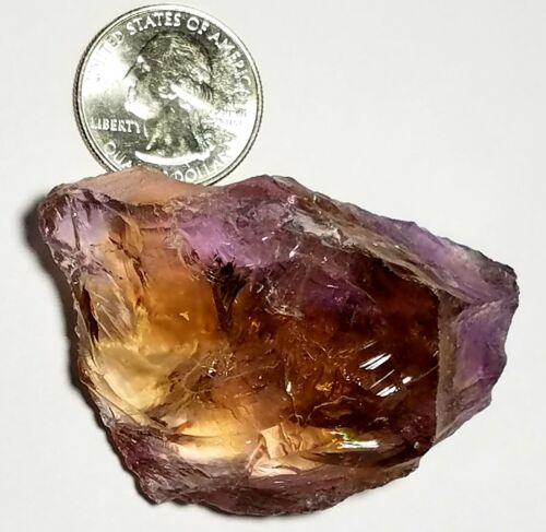 1 Huge 268 Carat Natural Ametrine Facet Rough Crystal Gemmy Old Earth Mined