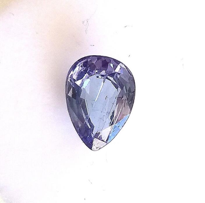 Natural 1.42 Carat Ceylon Blue Sapphire Genuine Loose Stone Pear Shape Gemstone