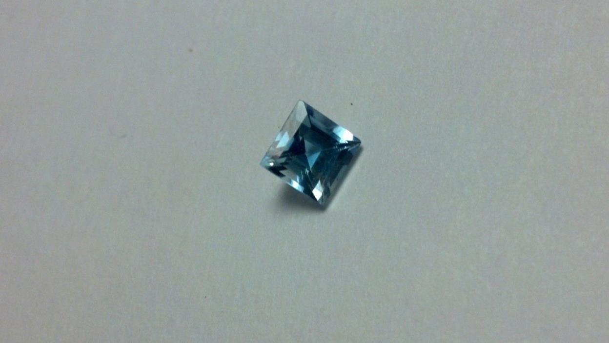 1.3 Ct All Natural Wonderful Blue Topaz Princess cut Gemstone