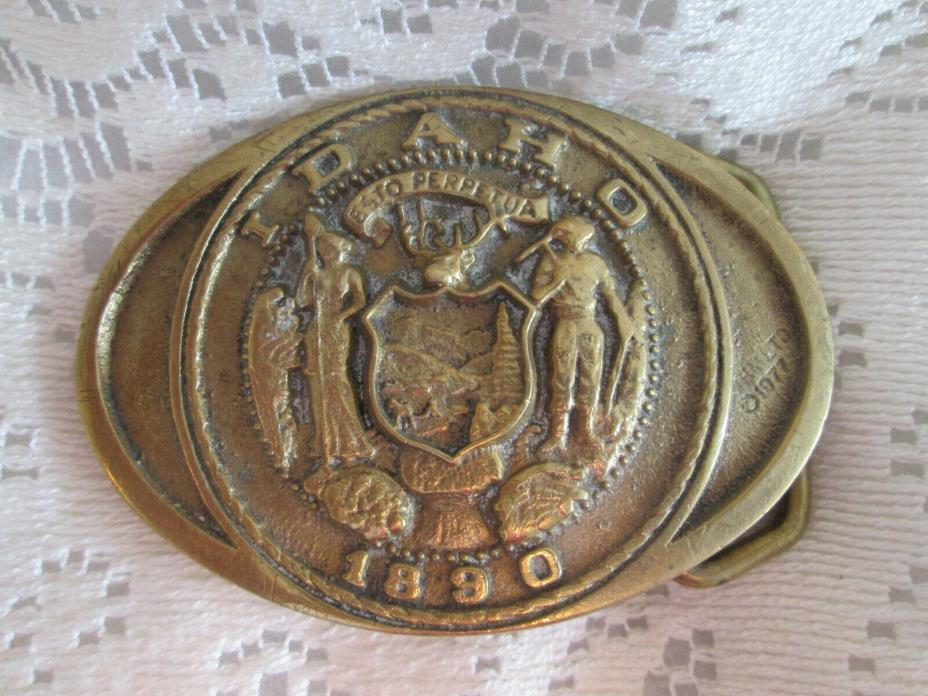 Idaho First Security Corporation Belt Buckle, Registered Collection 1928/1978 Ut