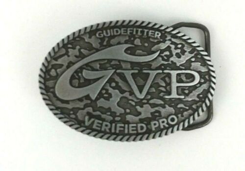 Guidefitter Verified Pro GVP Belt Buckle Metal Outdoor Guide Hunting Outfitter