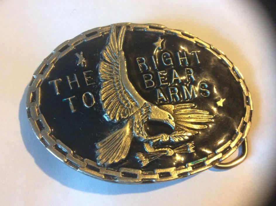 The right to bear arms belt buckle