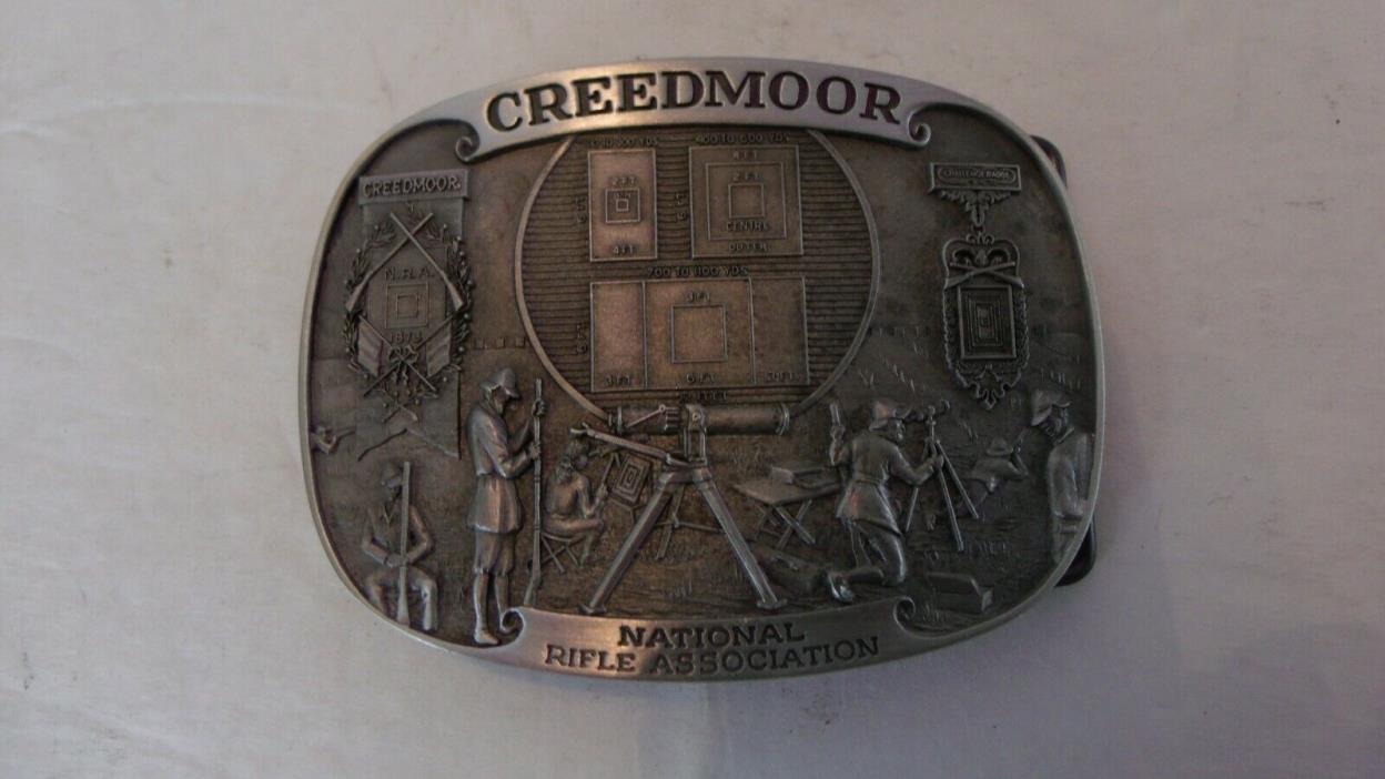 New 1988 NRA BELT BUCKLE FIRST EDITION CREEDMOOR