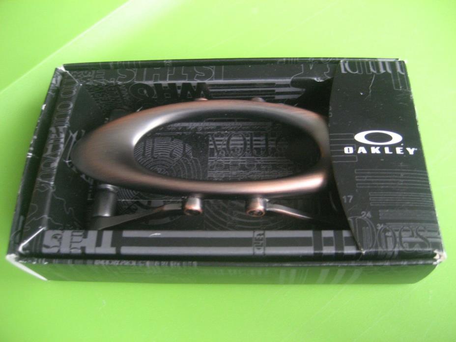 Oakley Burnt Copper Metal O Belt Buckle W/Patented Octogrip System