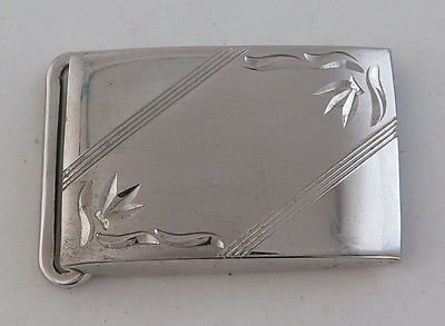 Sleek Lamode Vintage Sterling Silver Elegant Belt Buckle for 1