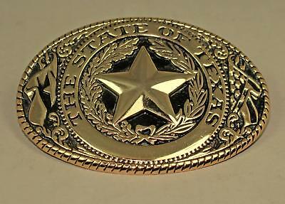 Texas Lone Star State Emblem Belt Buckle