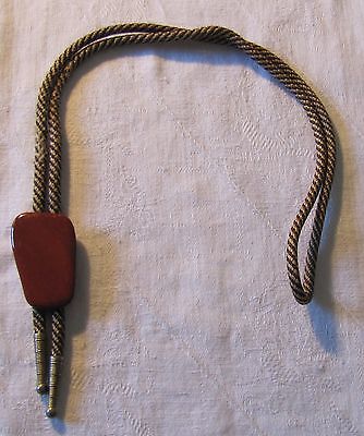 Bolo Tie with Red Stone