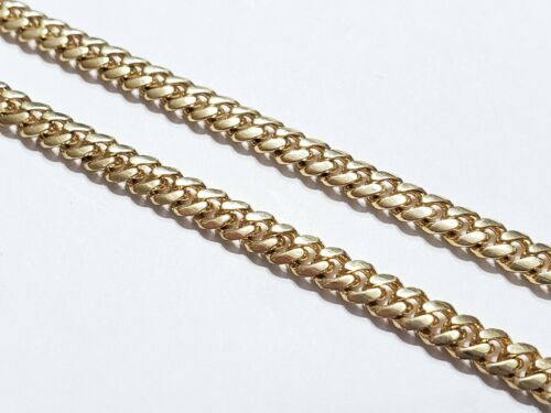 10k Mens Solid Yellow Gold Cuban Link Chain