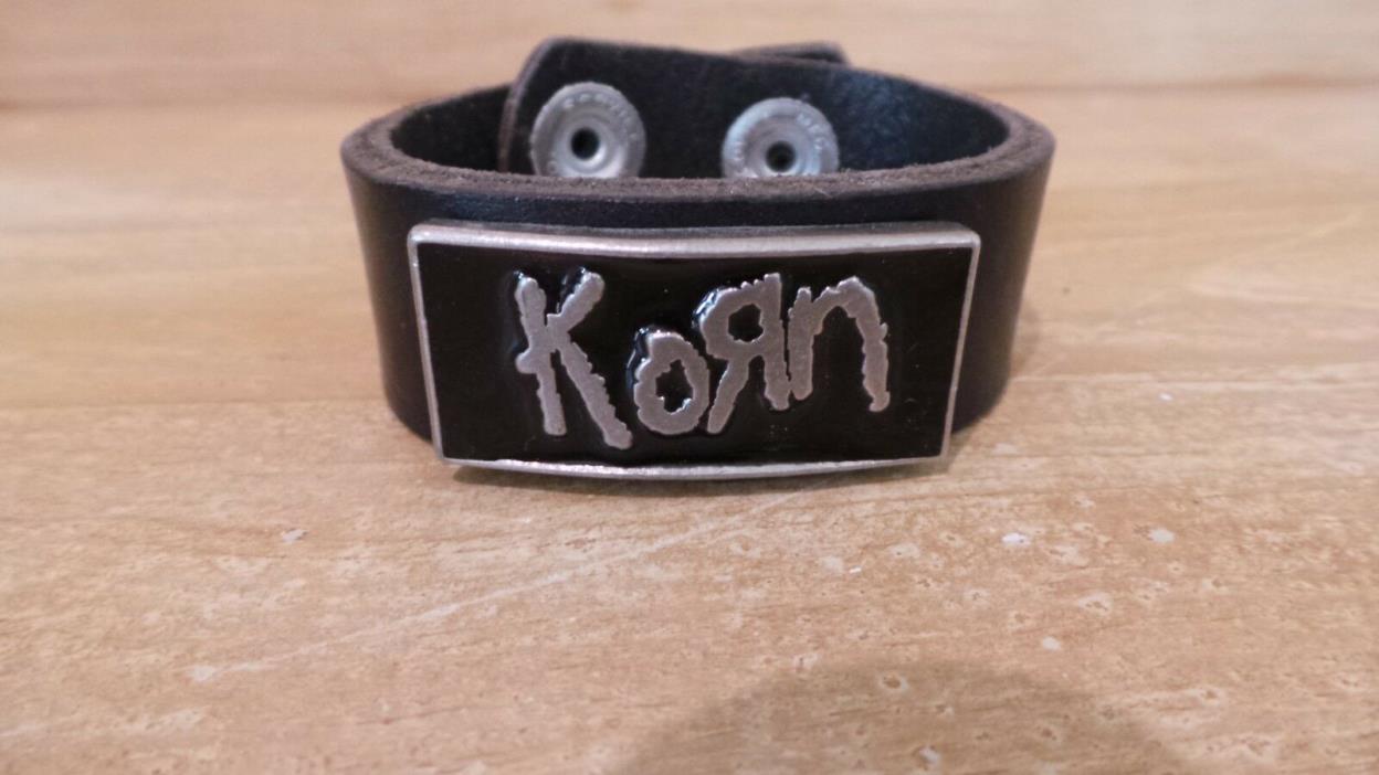 Awesome Vintage Korn leather bracelet Wrap Wristband