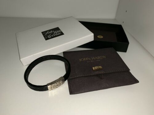 John Hardy Men’s .925 Sterling/leather Bracelet (MSRP $295)