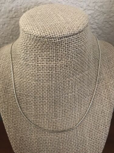 Liquid Sterling Silver Chain 925 Necklace Women’s Fashion Jewelry 16”