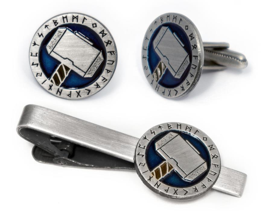 Thors Hammer Tie Clip Tack, Avengers Thor Cufflinks, Comic Book Wedding Present