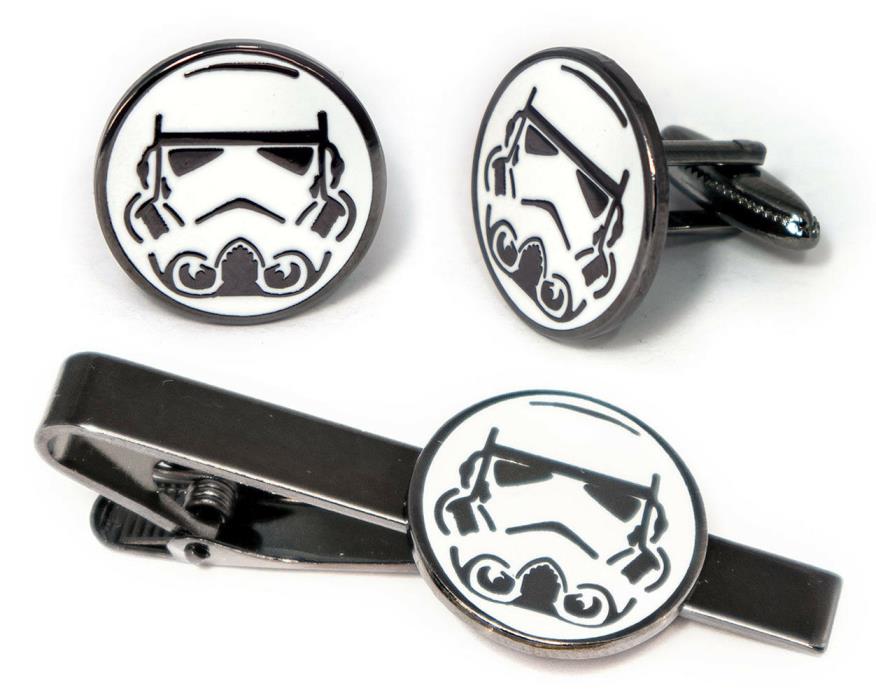 Star Wars Tie Clip, Stormtrooper Cufflinks, Groomsmen Wedding Groomsman Jewelry