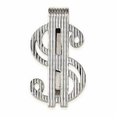 Sterling Silver Textured Dollar Sign Money Clip MSRP $142