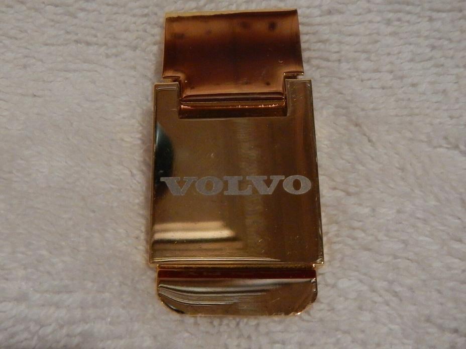 Volvo gold hinged Money Clip - brand new with box