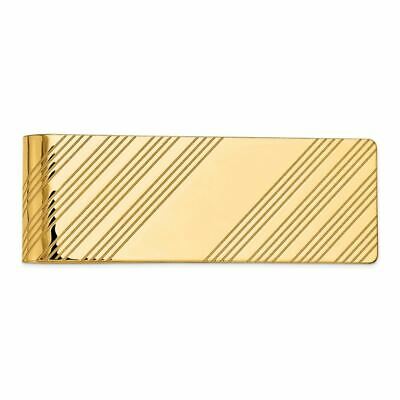 14K Yellow Gold Polished Engravable Money Clip MSRP $1536