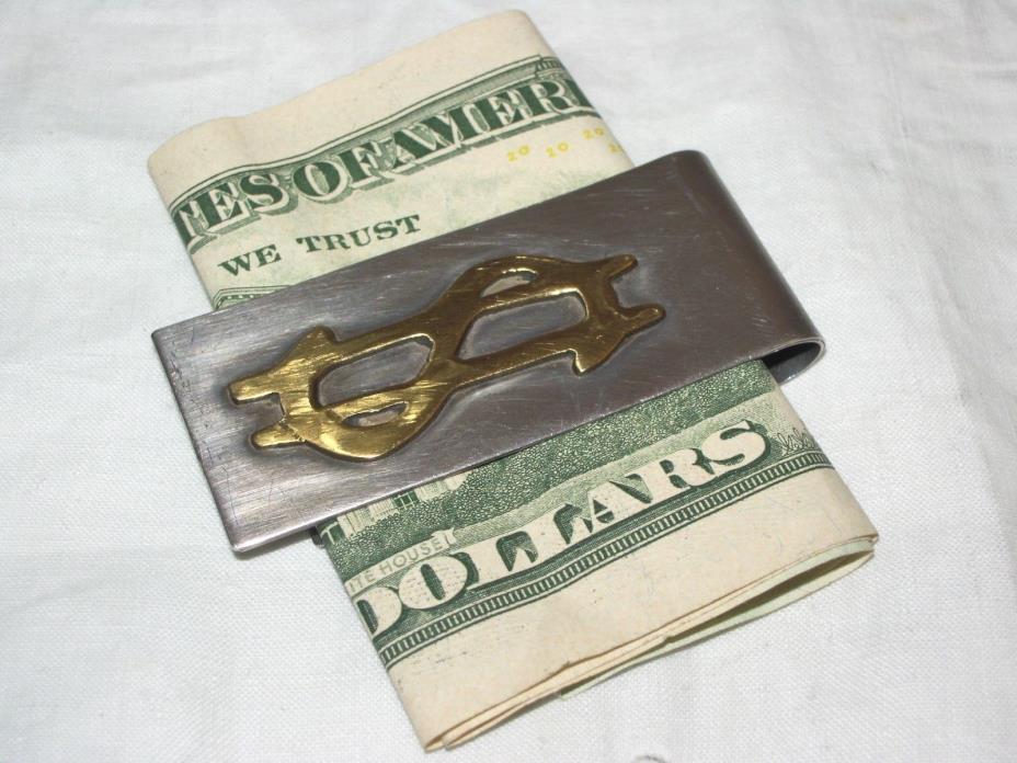Vntg Sterling 925 Mexico Money clip holder with $ sign