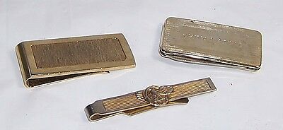 3 Vintage Money Clips, Chivas Regal with Blade and File