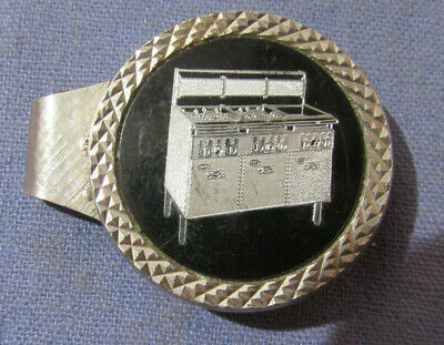 VINTAGE UNUSUAL STOVE - TOOL CHEST - FRYER ? ADVERTISING MONEY CLIP