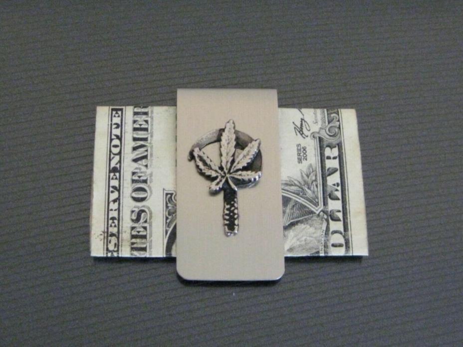 Leaf With A Hook Pin Money Clip