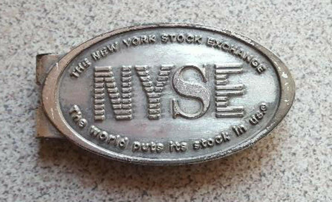 NYSE New York Stock Exchange vintage money clip The world puts its stock in us