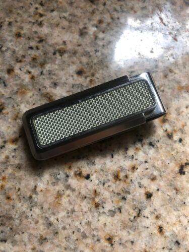 !M-Clip Money Clip! Stainless Steel White Carbon Fiber IN GOOD CONDITION!