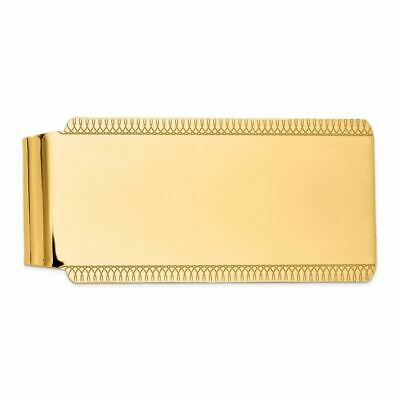 14K Yellow Gold Polished Engravable Money Clip MSRP $2917