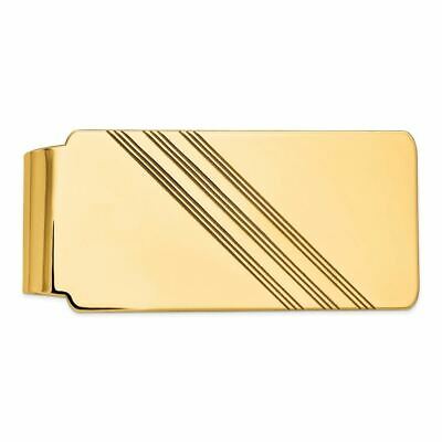 14K Yellow Gold Polished Engravable Money Clip MSRP $2948