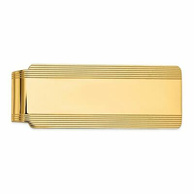 14K Yellow Gold Polished Engravable Money Clip MSRP $2161