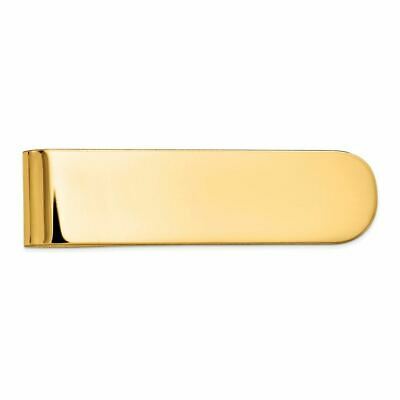 14K Yellow Gold Polished Engravable Money Clip MSRP $1750