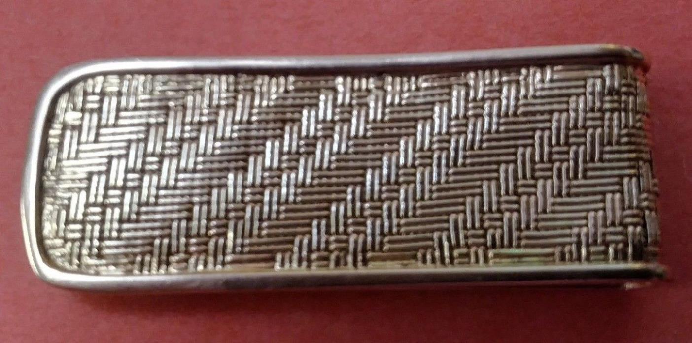 18KT YELLOW GOLD TEXTURED MONEY CLIP 19.8GRAMS