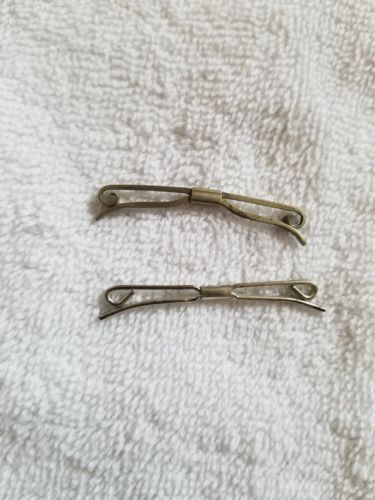 Two (2) antique tie collar bars