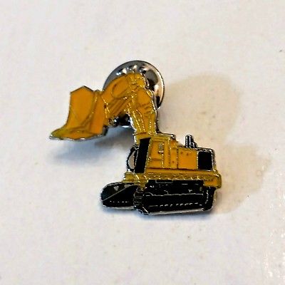 Caterpillar Mining Shovel Loader Tie Tac Crawler Track Tonkin 1988 Lapel Hat Pin