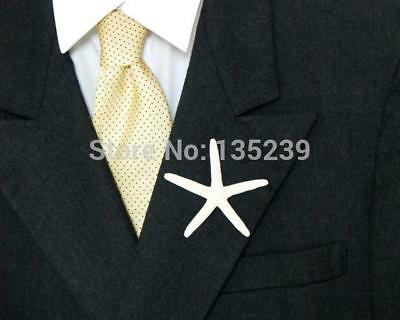 Starfish Boutonniere Shell Lapel Pin for Beach Wedding