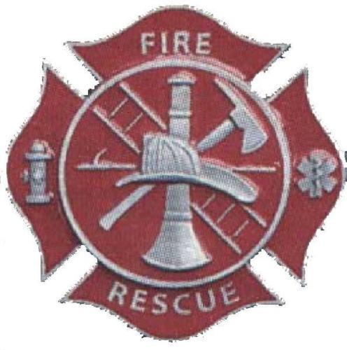 Fire Dept. Firefighter Fireman Rescue Shield Maltese Cross Lapel Hat Pin