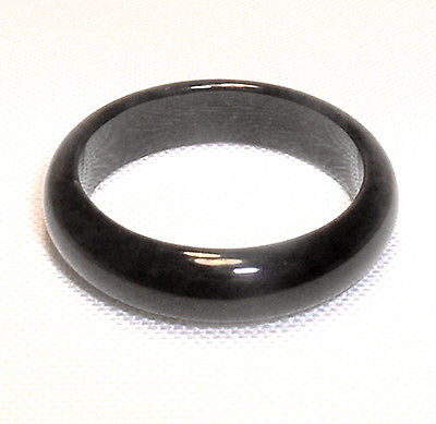 Black Onyx Band Ring Plus Size 12