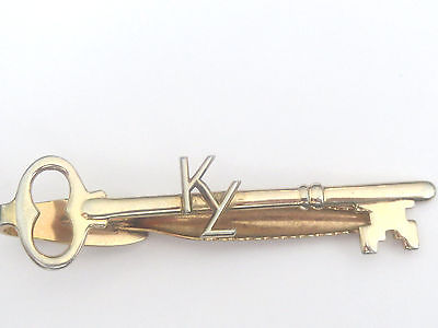 Hickok Gold Tone Vintage Key Design KYZ Tie Clip Clasp