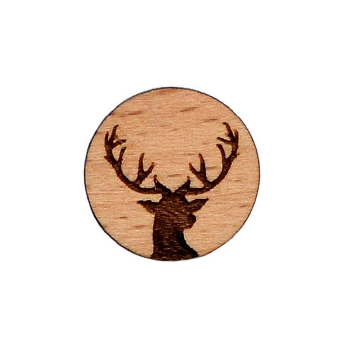 Deer Wood Lapel Pin