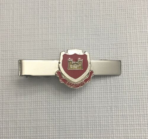 VINTAGE U.S MILITARY ARMY CORPS OF ENGINEERS TIE BAR CLIP ON U.S.A MADE