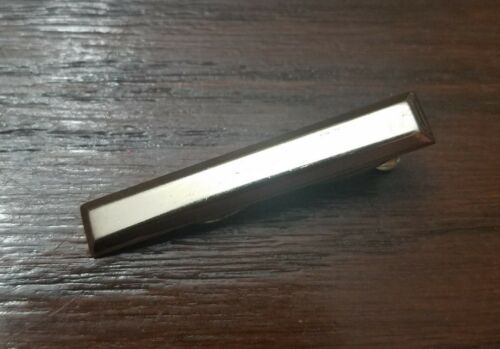 Vintage Signed HICKOK Gold Tone Tie Clasp Bar 1 1/2