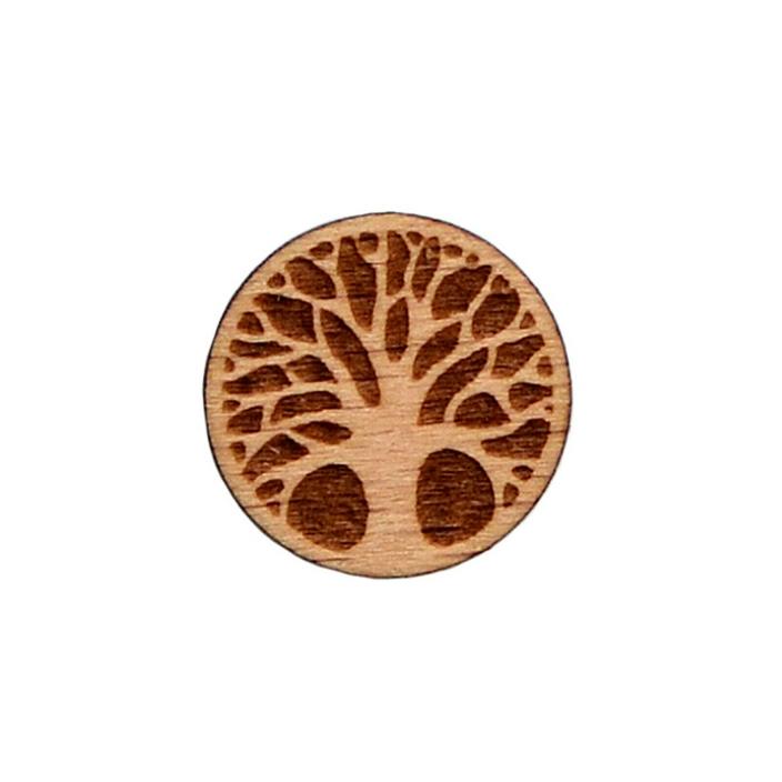 Tree Wood Lapel Pin