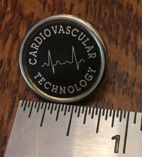Cardiovascular Technology pin Lapel EKG 1990’s  clinic or hospital